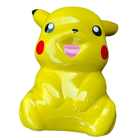 Nintendo Pikachu Piggy Bank Pokémon 9" Ceramic Official FAB NY 2015 Large - Picture 1 of 6